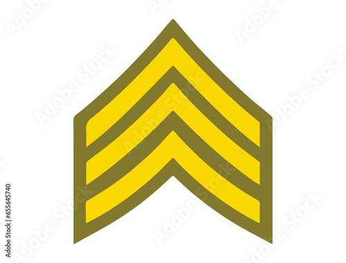 Sergeant rank vector art white background