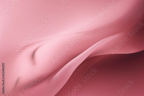 A vibrant pink background with abstract wavy lines