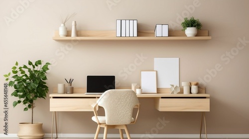 Clean and simple, workspace inspires focus and creativity 