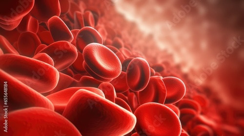 hemoglobin cells floating in blood
