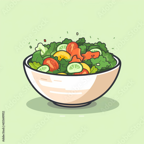 vegetable salad 2d icon