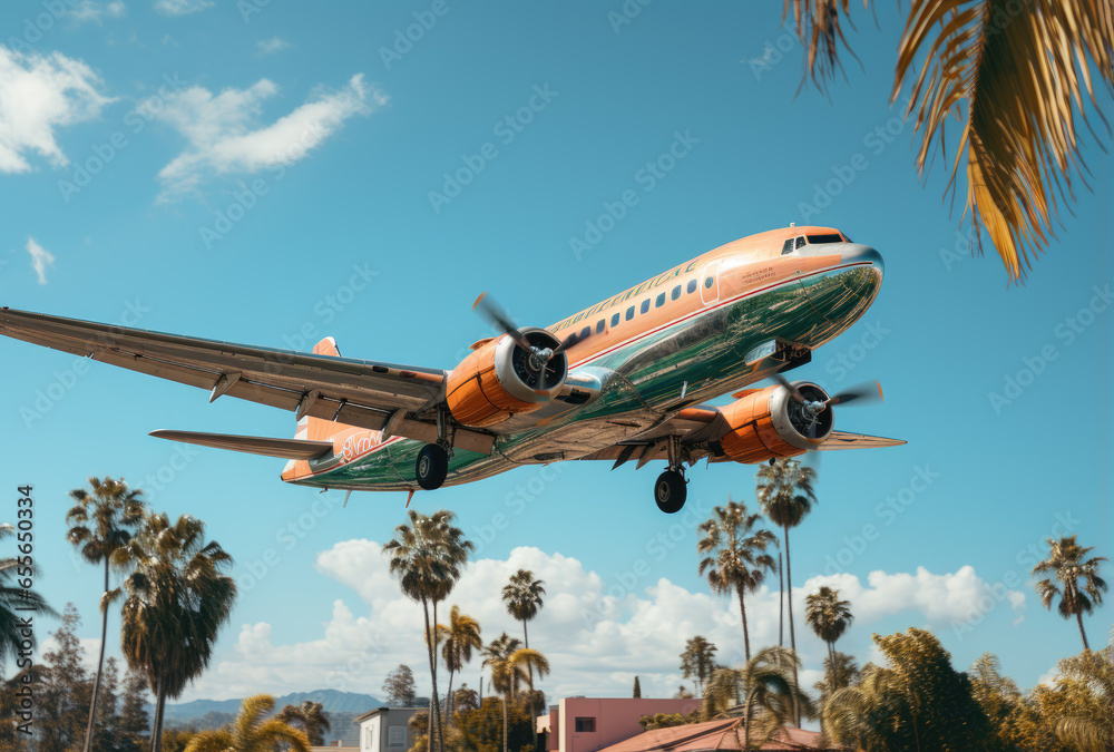 Flugzeug Landung Flugzeug Landung