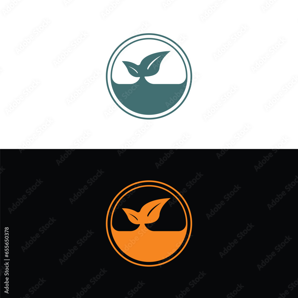 Nature leaf vector logo template design . Nature icon illustration Nature leaf vector logo template design . Nature icon illustration