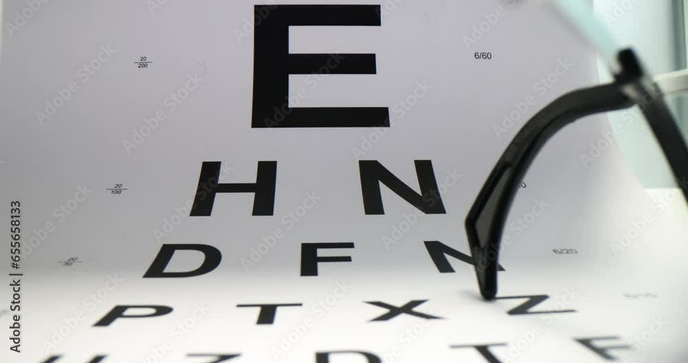 Eye Chart Test Farsightedness 