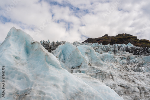 The Fláajökull Glacier in Iceland