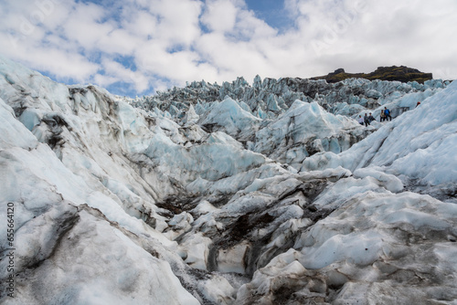 The Fláajökull Glacier in Iceland