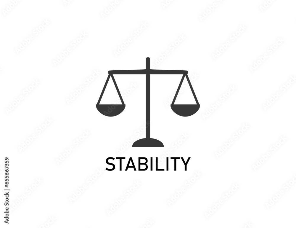 Stability, balance, harmony icon. Vector illustration. Stability, balance, harmony icon. Vector illustration.