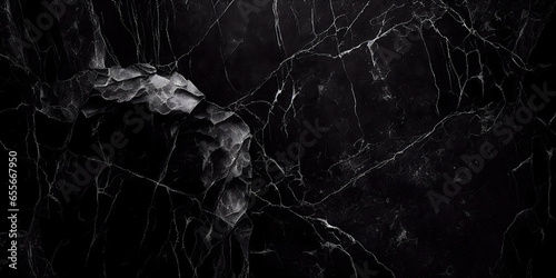 black marble stone texture, grunge background. Generative Ai.