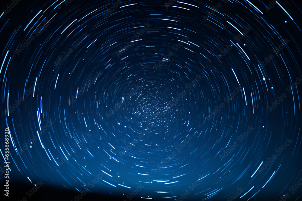 Naklejka premium Star Trails