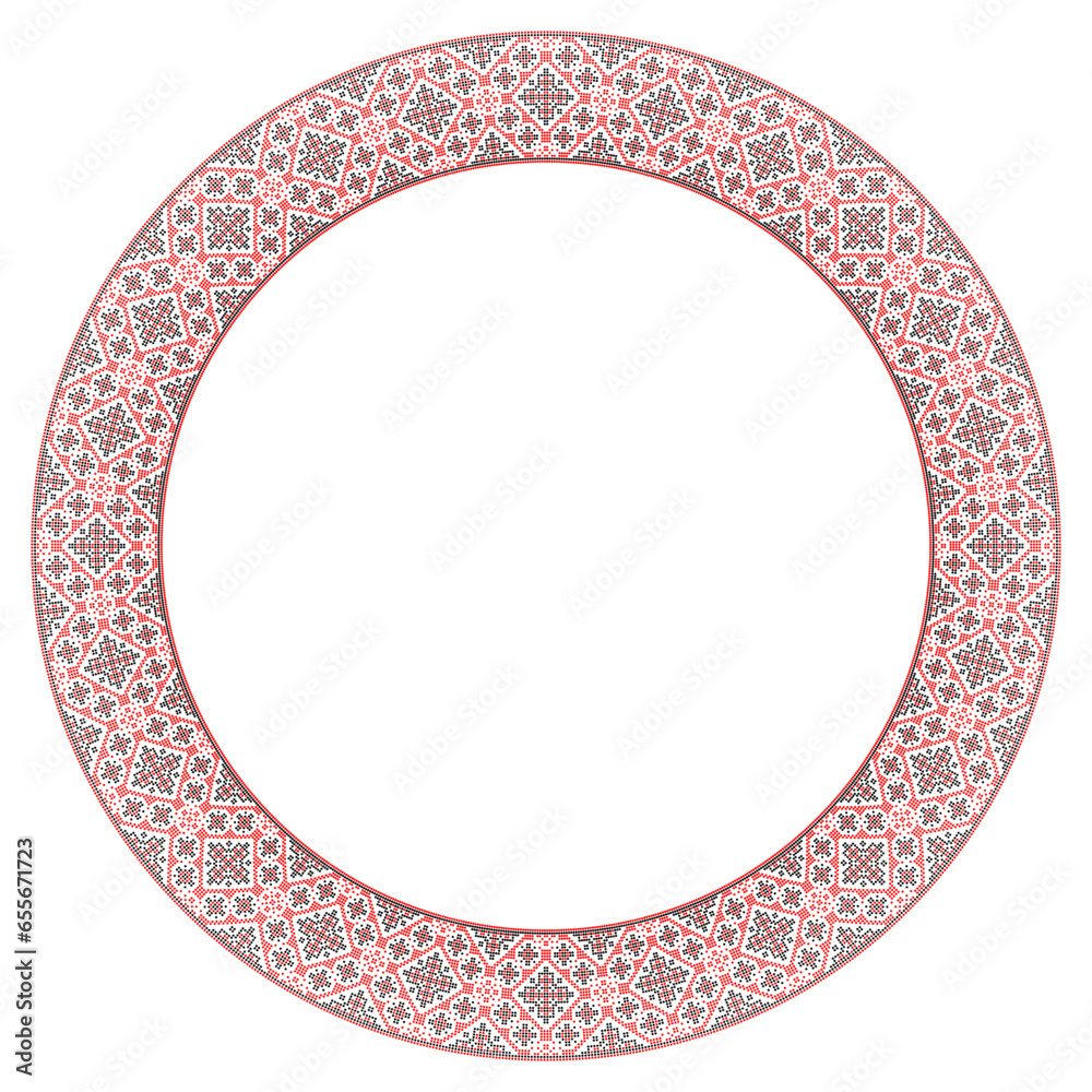 Vector illustration of Ukrainian ornament in ethnic style, identity, vyshyvanka, embroidery for print clothes, websites, banners. Background. Geometric design, border, copy space, frame Vector illustration of Ukrainian ornament in ethnic style, identity, vyshyvanka, embroidery for print clothes, websites, banners. Background. Geometric design, border, copy space, frame