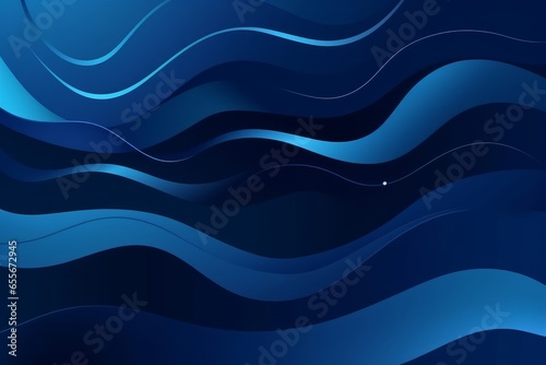 A vibrant blue abstract background with flowing wavy lines