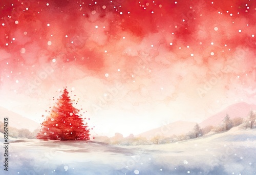 christmas day watercolor background.