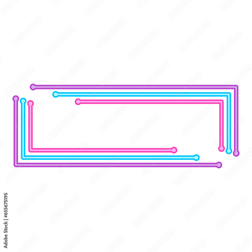 Neon Border Shape