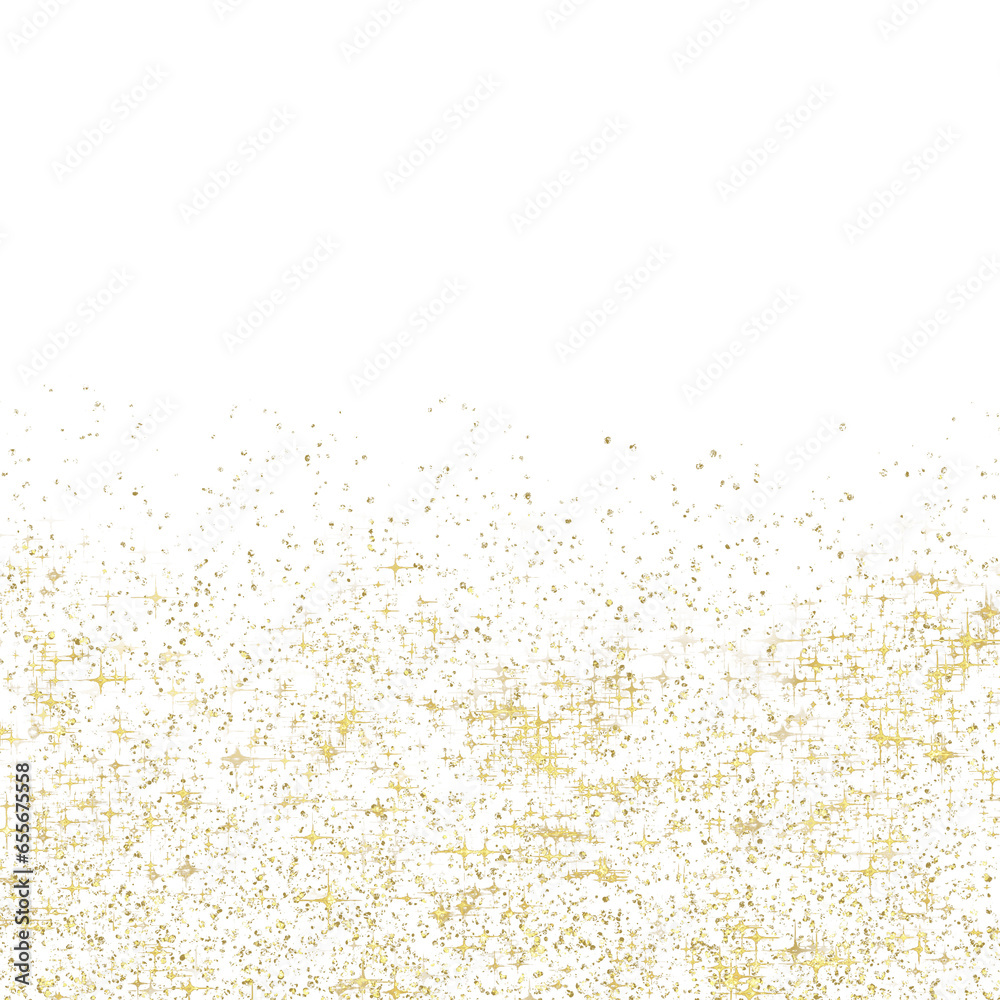 Gold star glitter texture illustration