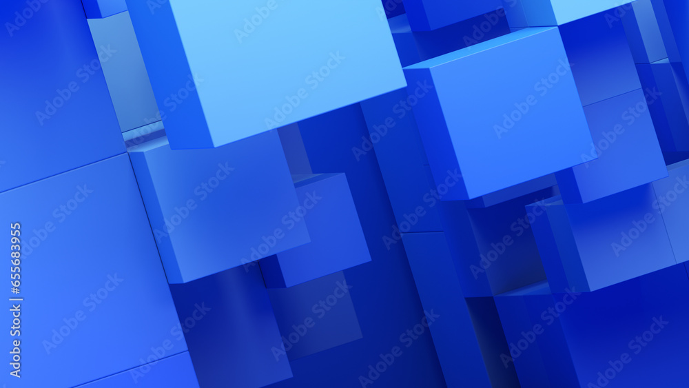Fototapeta premium Abstract 3d render, simple geometric background, minimalist design