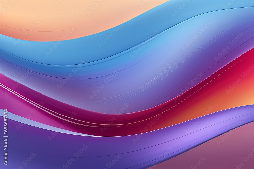 A serene abstract background with shimmering multicolored lines gently undulating across the frame, evoking a sense of calm and tranquility.