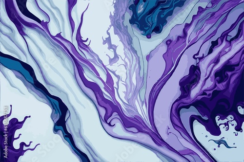 Abstract purple paint background with marble pattern  water color  bubble gum