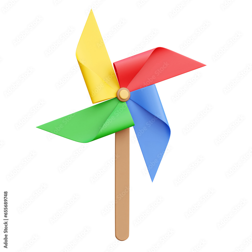 Pinwheel 3d Icon Illustrations Pinwheel 3d Icon Illustrations
