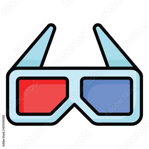 Check this carefully designed icon of 3d glasses in modern style, ready to use icon