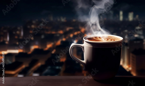 A delicious cup of hot coffee appears AI-generated