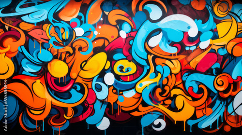 Graffiti wall abstract background  modern art