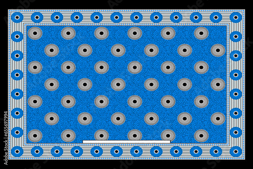 African Wax Print fabric, Ethnic overlap ornament seamless design, Khanga pattern motifs floral elements. khanga texture, colorful textile Ankara fashion style. New Design For Fabric