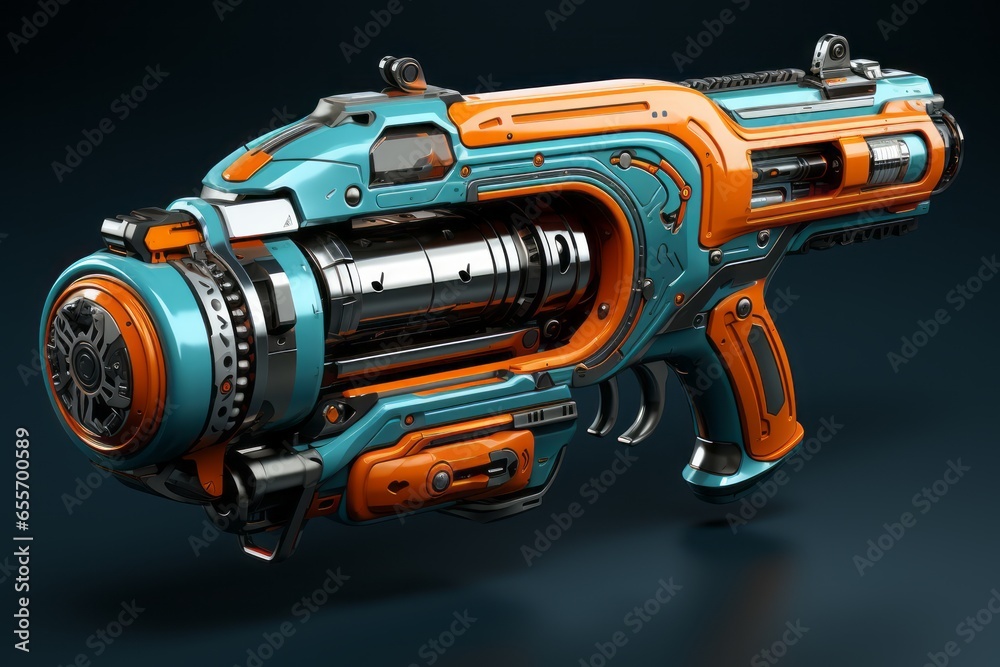 plasma gun design concept for video game