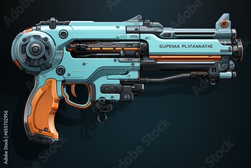 futuristic pistol design