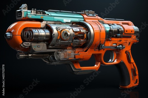 futuristic pistol design