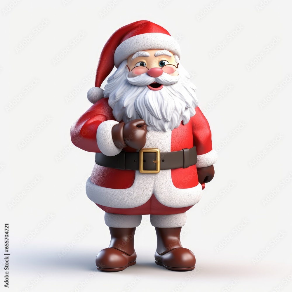 Isolated Character of Santa Isolated Character of Santa