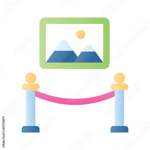 Art gallery vector design in modern style, ready to use customizable icon