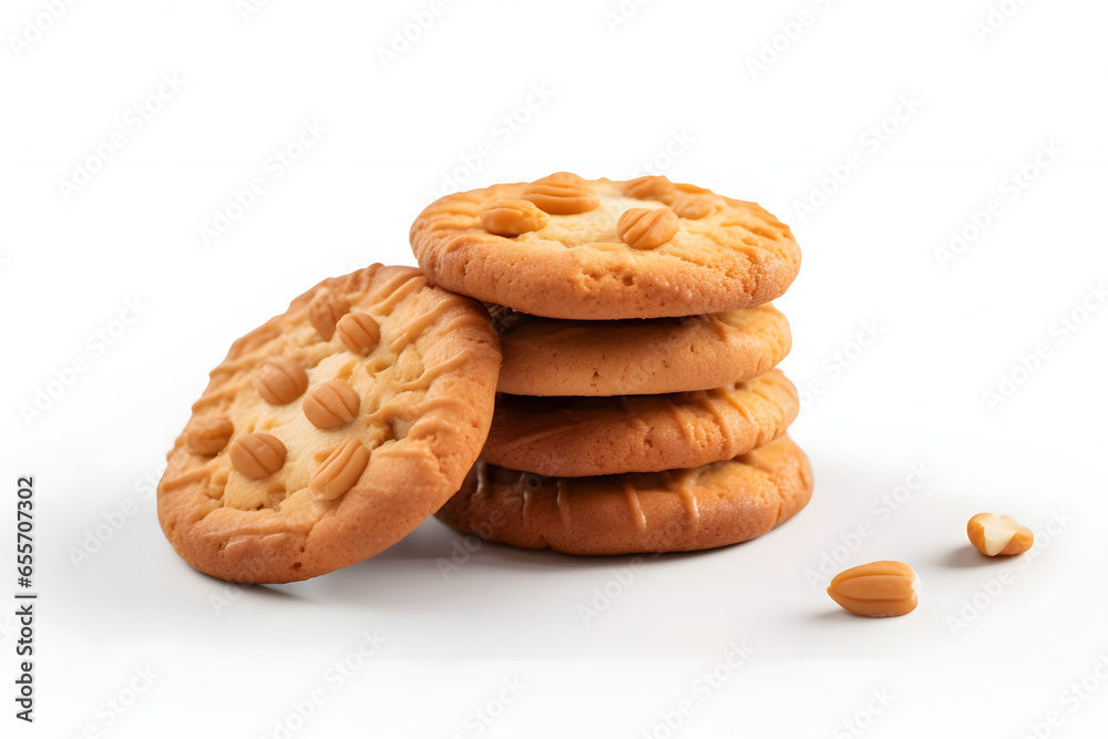 Butterscotch Cookies 3d rendering style Butterscotch Cookies 3d rendering style