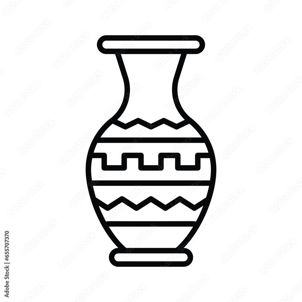 An eye catching icon of vase in modern style, ready to use vector