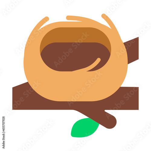 Empty Nest - Vector Emoji
