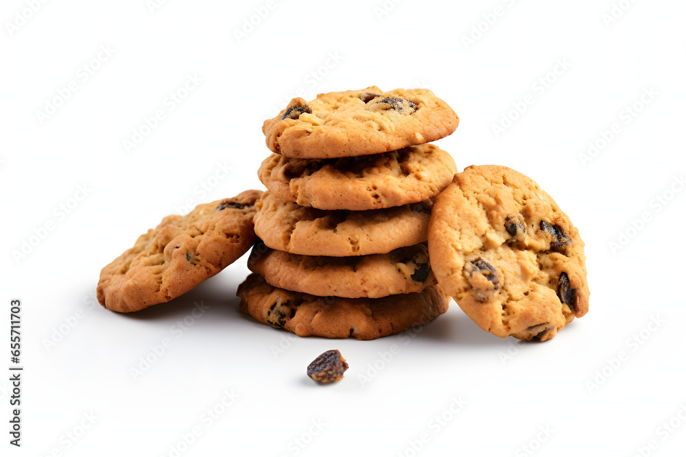 Oatmeal Raisin Cookies 3d rendering style Oatmeal Raisin Cookies 3d rendering style