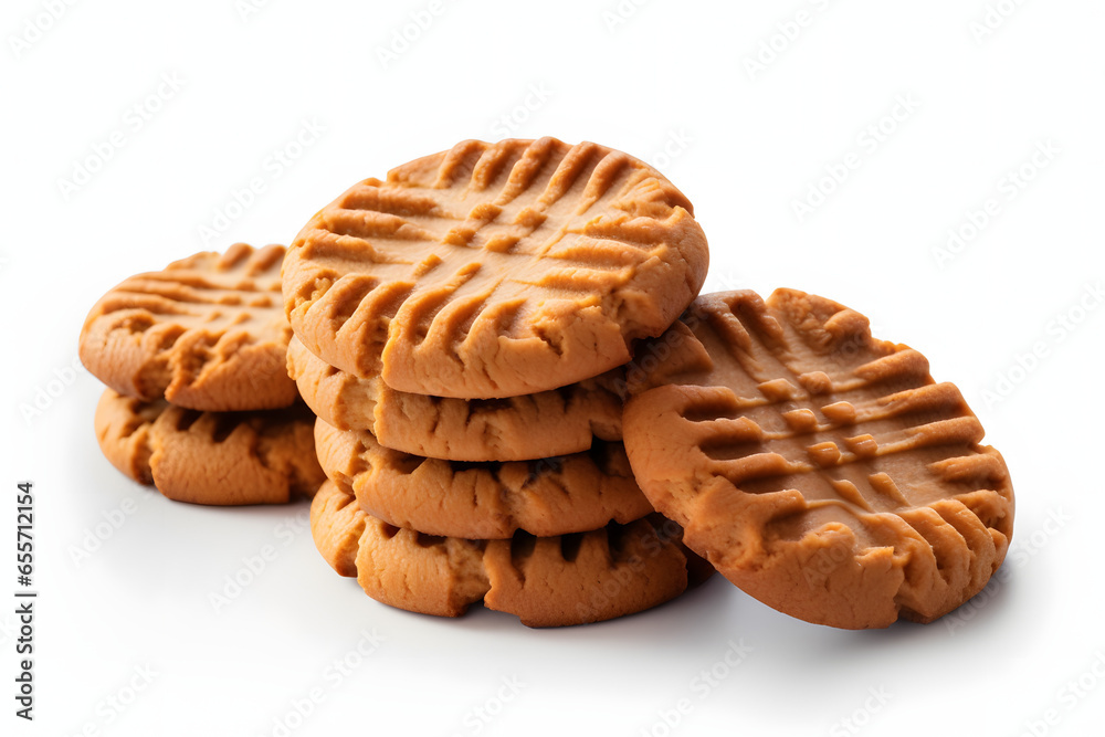Peanut Butter Cookies 3d rendering style Peanut Butter Cookies 3d rendering style
