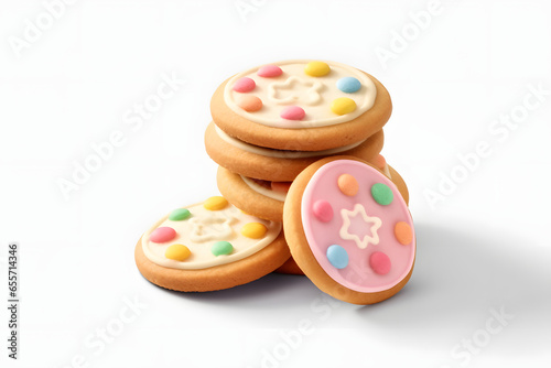 Sugar Cookies 3d rendering style