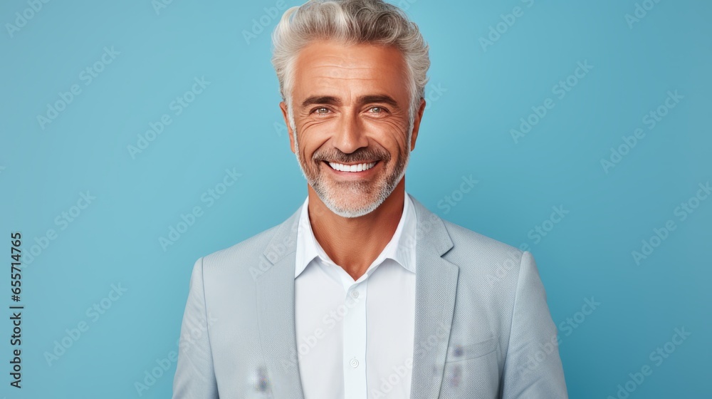 Happy and self confident mature Entrepreneur business man Happy and self confident mature Entrepreneur business man