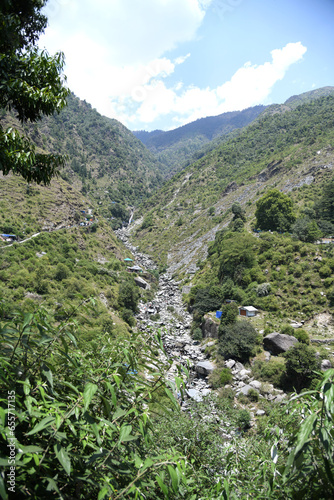 Bhagsu Waterfall, the most famous tourist spot in Mcleodganj, Dharamshala photo