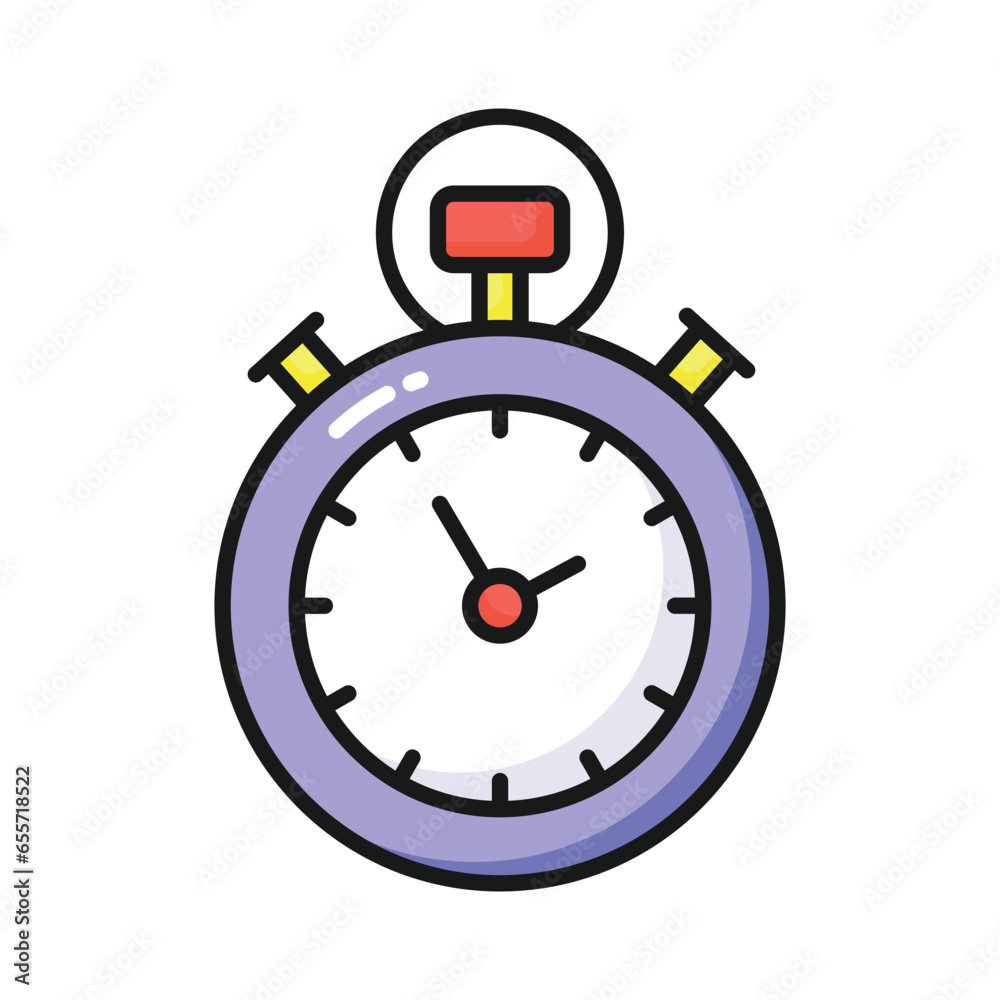 Download this premium vector of stopwatch timer in editable style, ready to use icon Download this premium vector of stopwatch timer in editable style, ready to use icon