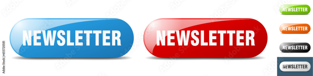 newsletter button. key. sign. push button set newsletter button. key. sign. push button set