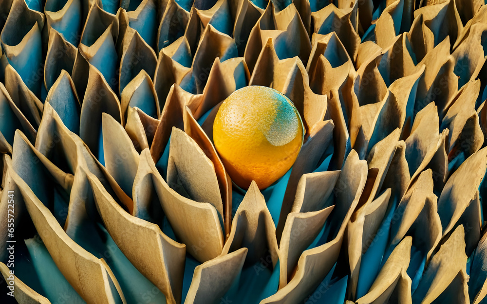 Fototapeta premium 3D render abstract background futuristic wallpaper design digital assets gradient bright colors ai generative