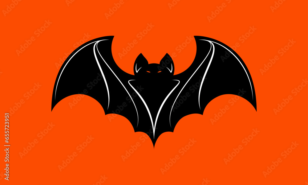 Halloween Bat Silhouette Vector. Haunted House Stencil Printable Cutout Clipart Halloween Bat Silhouette Vector. Haunted House Stencil Printable Cutout Clipart