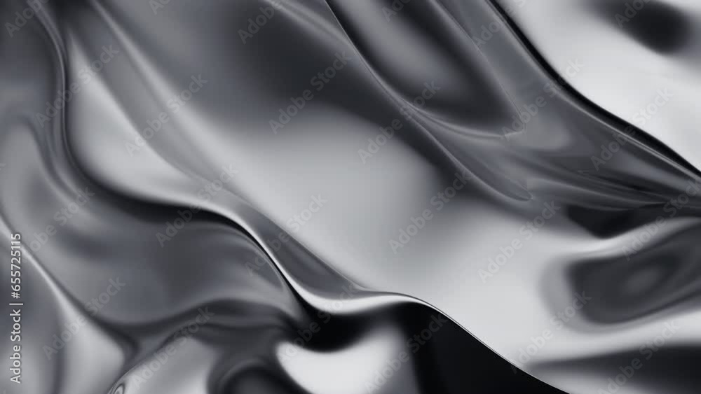 Abstract 3d design, silver colored background, 4k seamless looped video