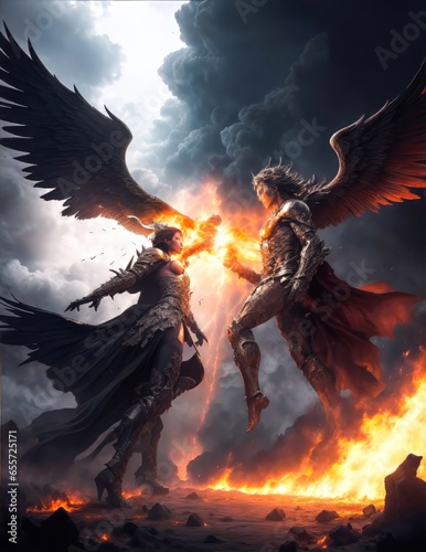 Clash of Demons from Hell. War of the Underworld. Fallen Angels. War of the Worlds.