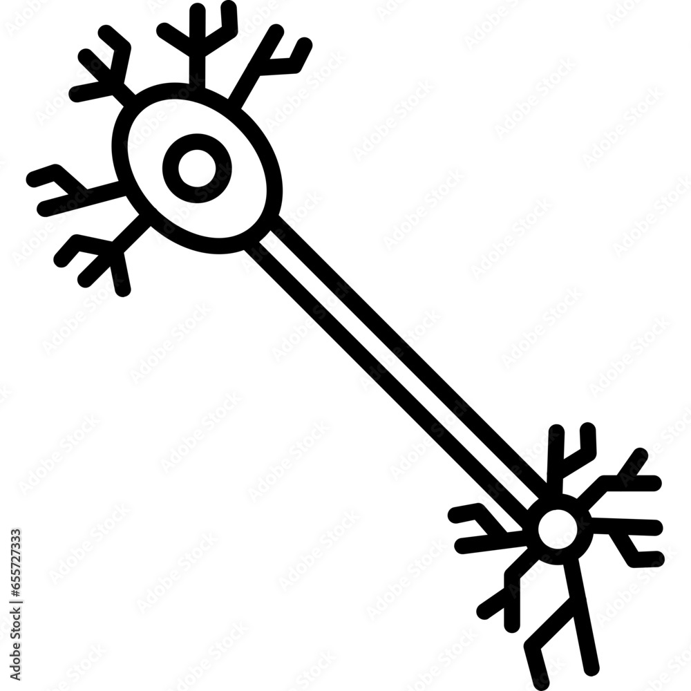 Obraz premium Bipolar Neuron Icon