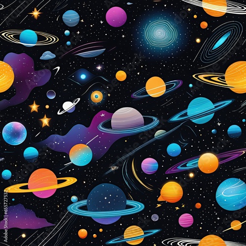 abstract outer space endless nebula galaxy background large view of a colorful dark nebula in space cosmic background with bright shining stars galaxies and a deep universe generative ai
