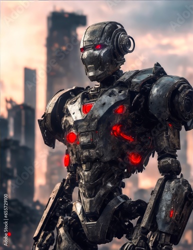 Menacing AI-powered Cyborg in the Near Future © Radovan
