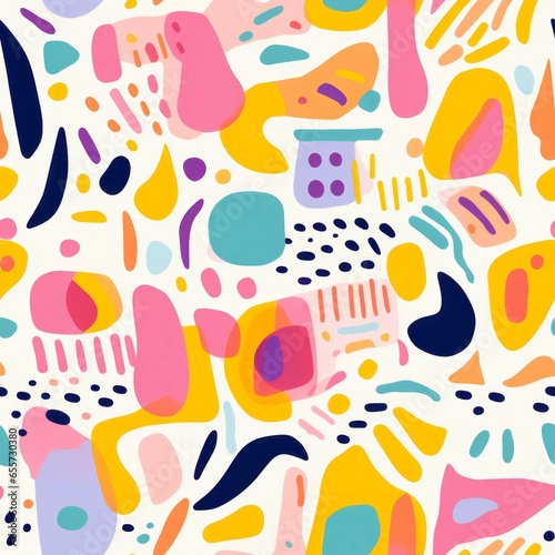 Colorful abstract seamless pattern