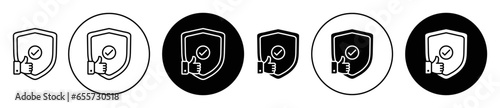 reliability icon set. vector symbol illustration.